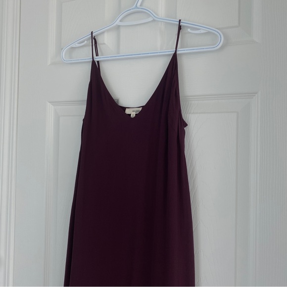 Aritzia Wilfred Free Vivienne Dress, Mini Dress, Burgundy - Picture 2 of 4